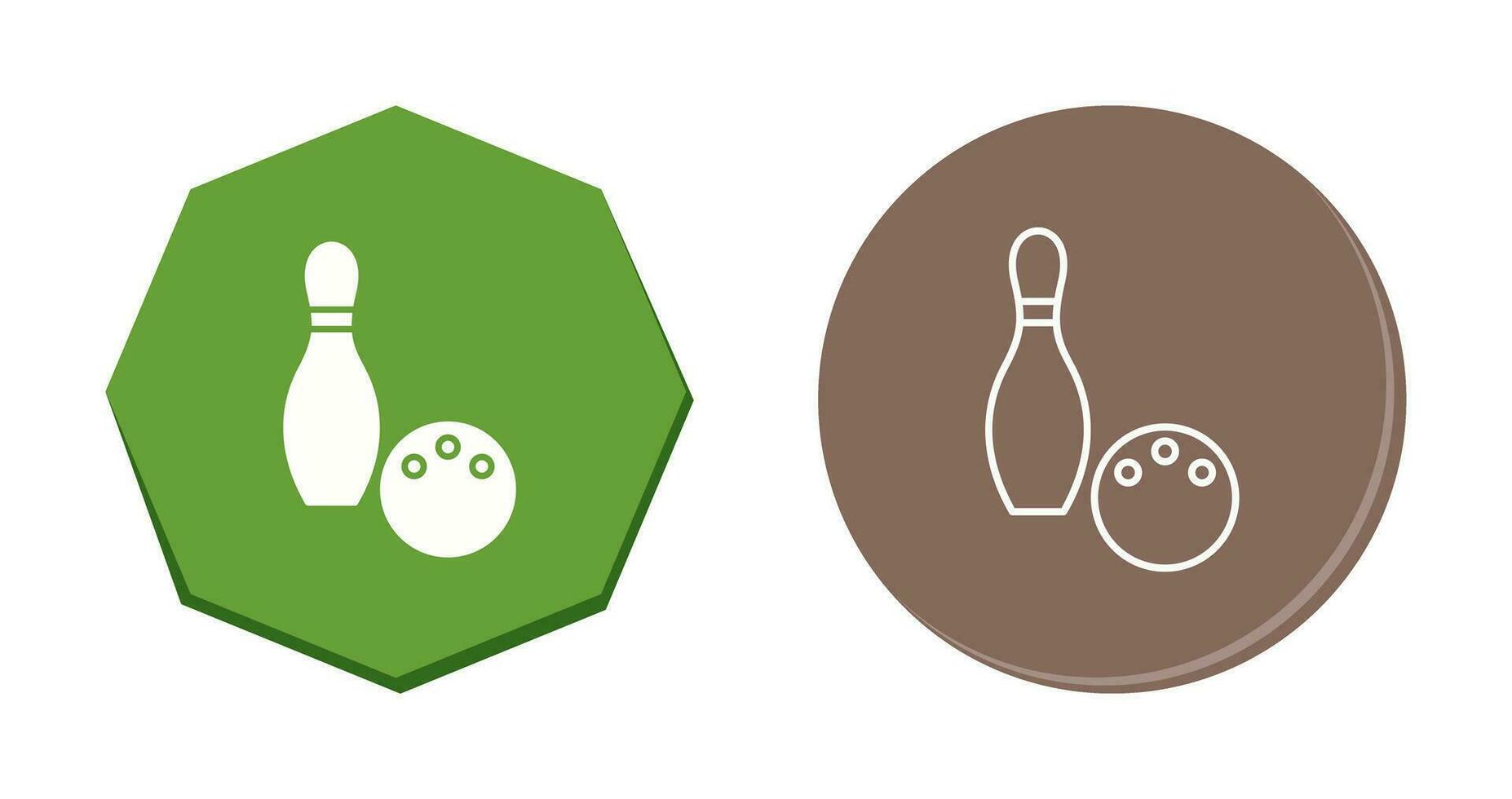 Unique Bowling Vector Icon