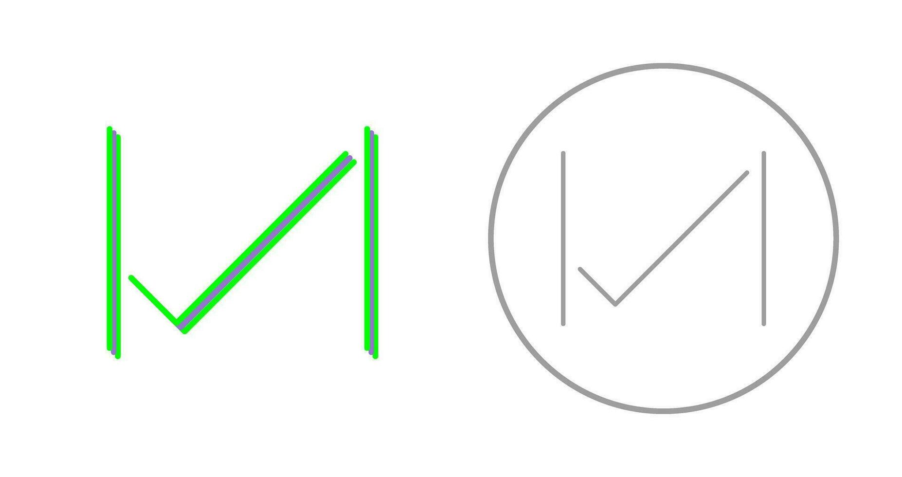 Unique Tick Vector Icon