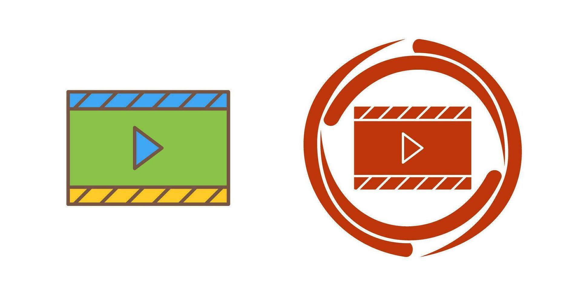 Unique Video and Animation Vector Icon