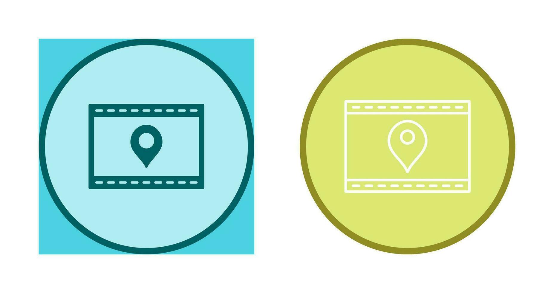 Unique Location Web Advertising Vector Icon