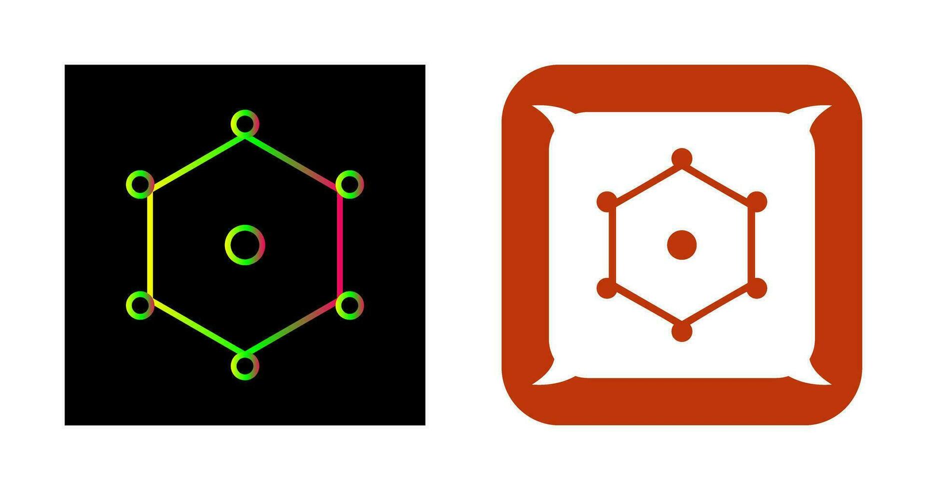 Unique Nodes Vector Icon
