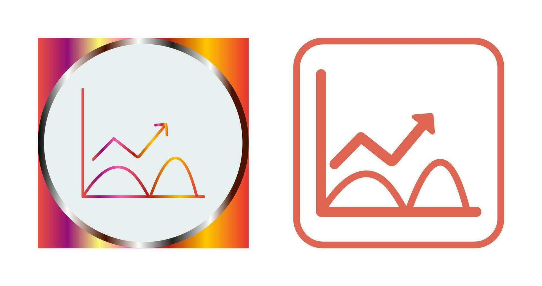 Trend in Graph Vector Icon