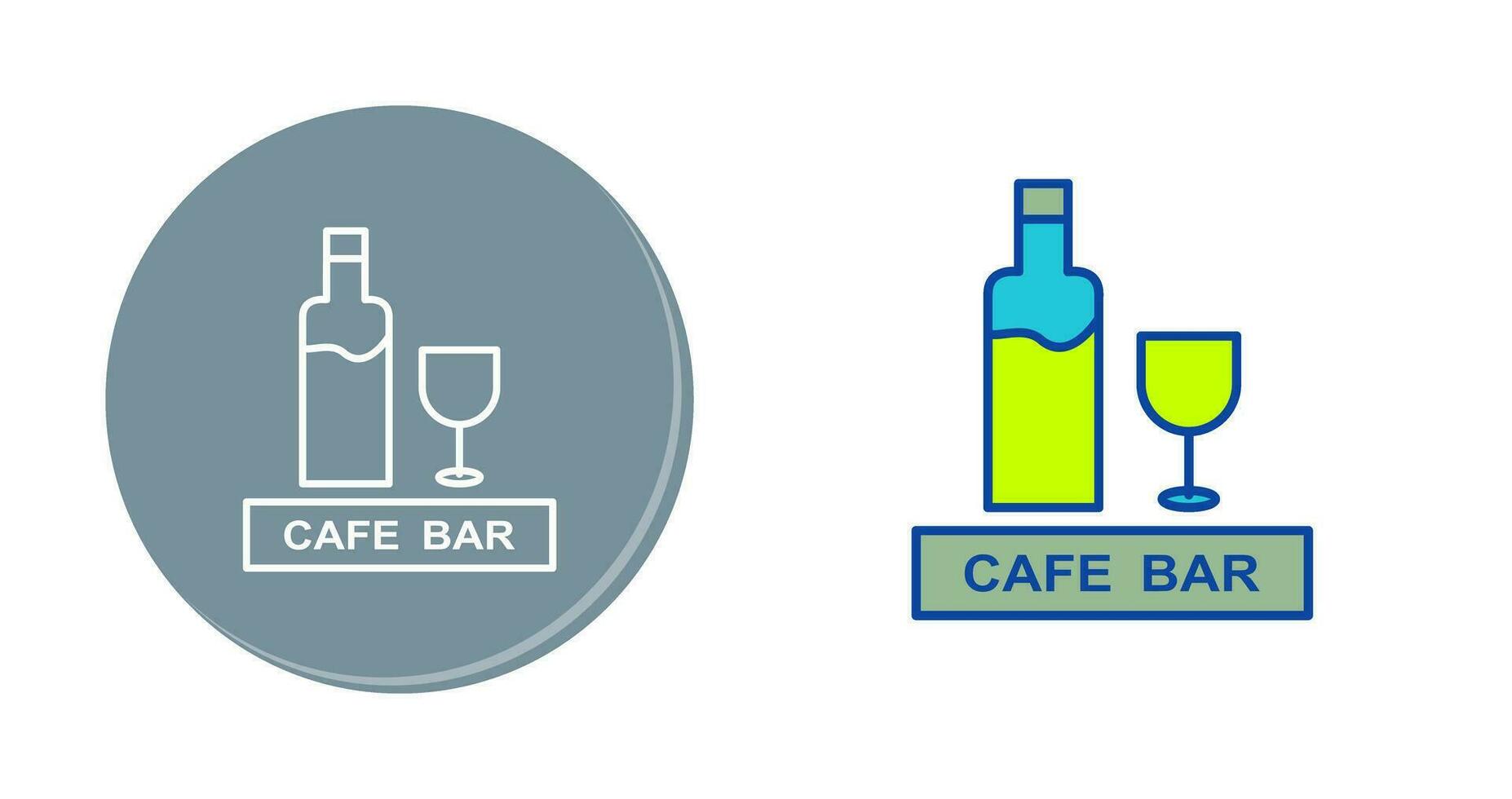 Unique Drinks Cafe Vector Icon