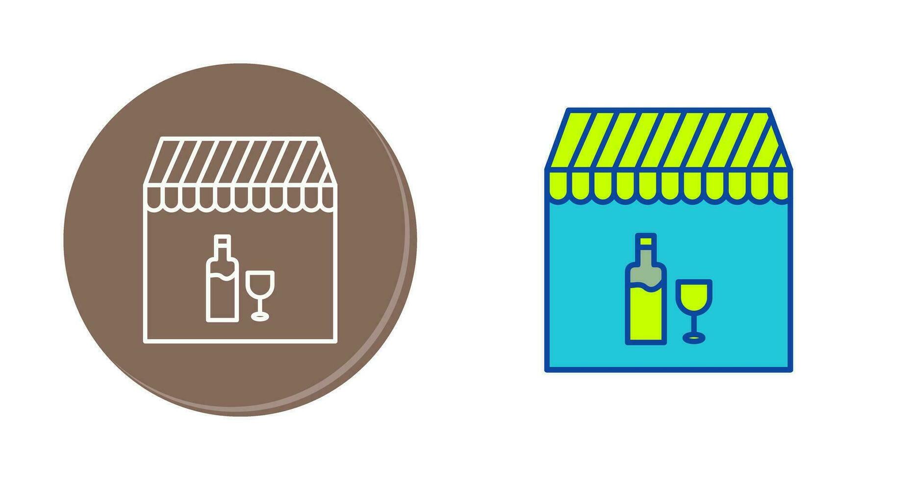 Unique Cafe and Bar Vector Icon