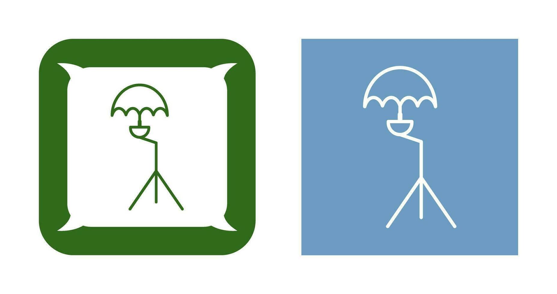 icono de vector de soporte de paraguas único