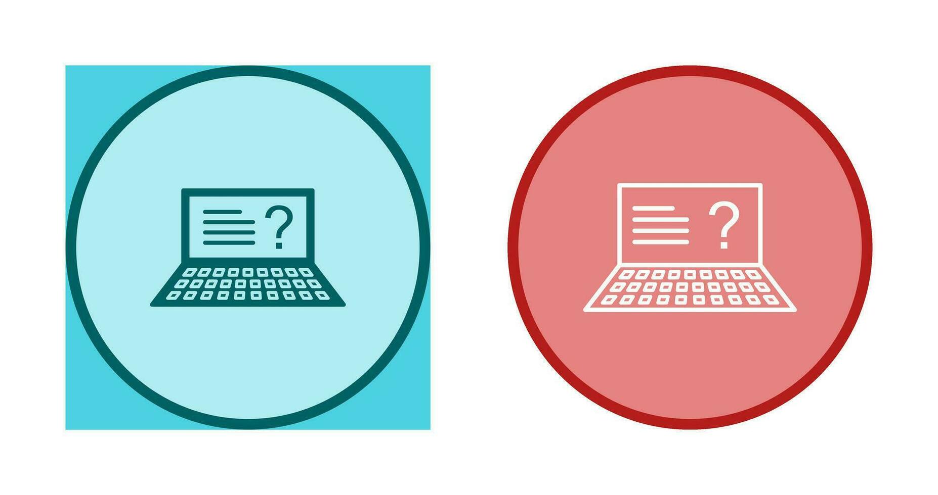 Unique Online Exam Vector Icon