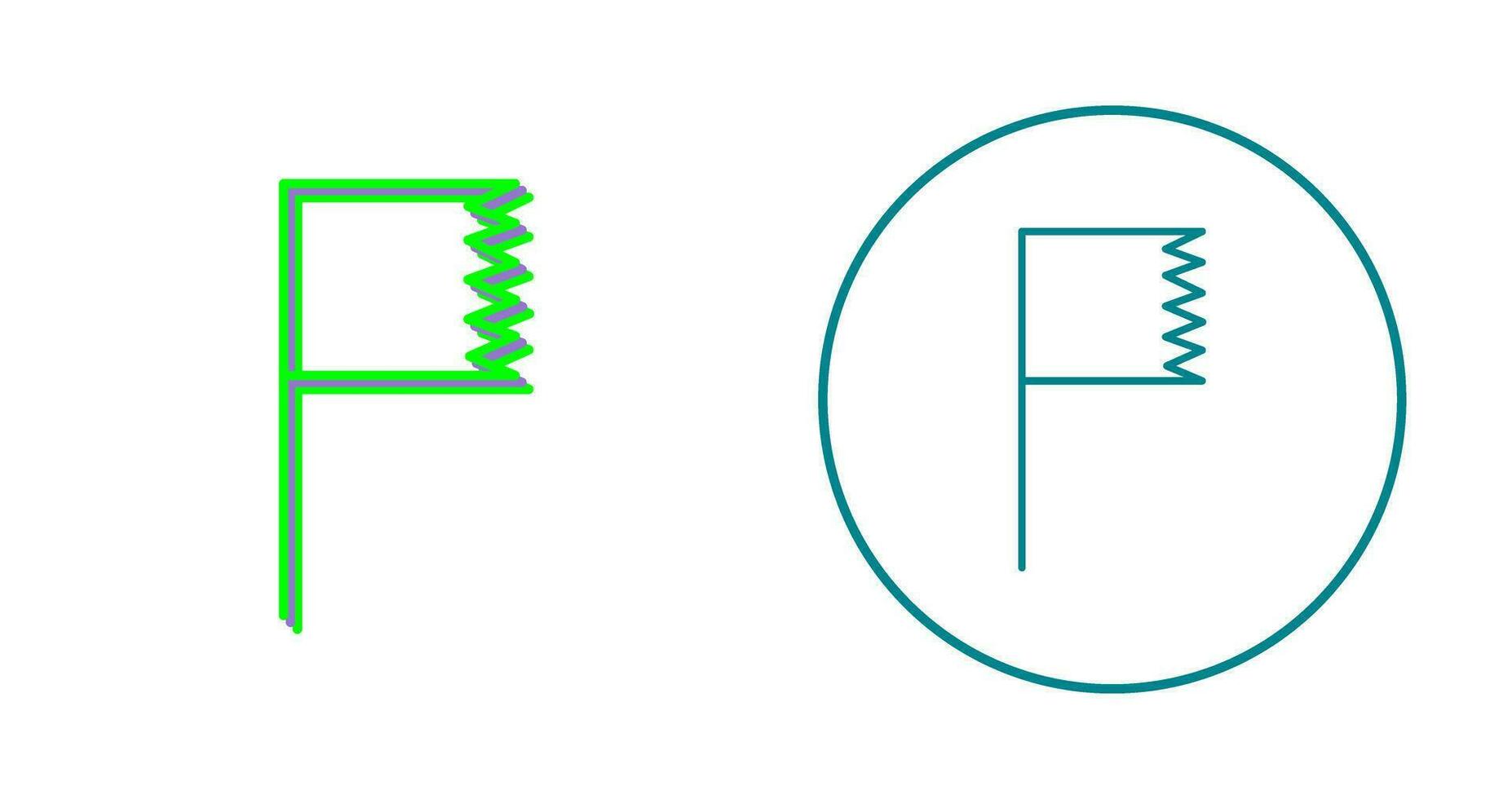 Unique Flag Vector Icon