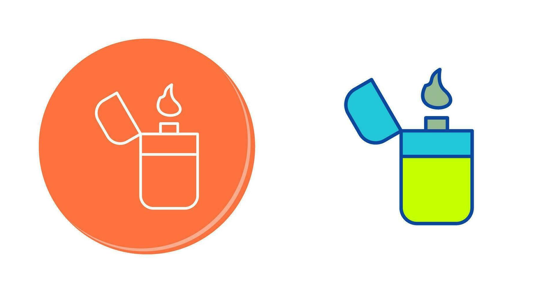 Unique Lighter Vector Icon
