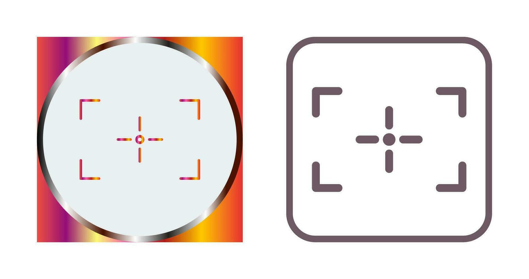 Unique Focus Vector Icon