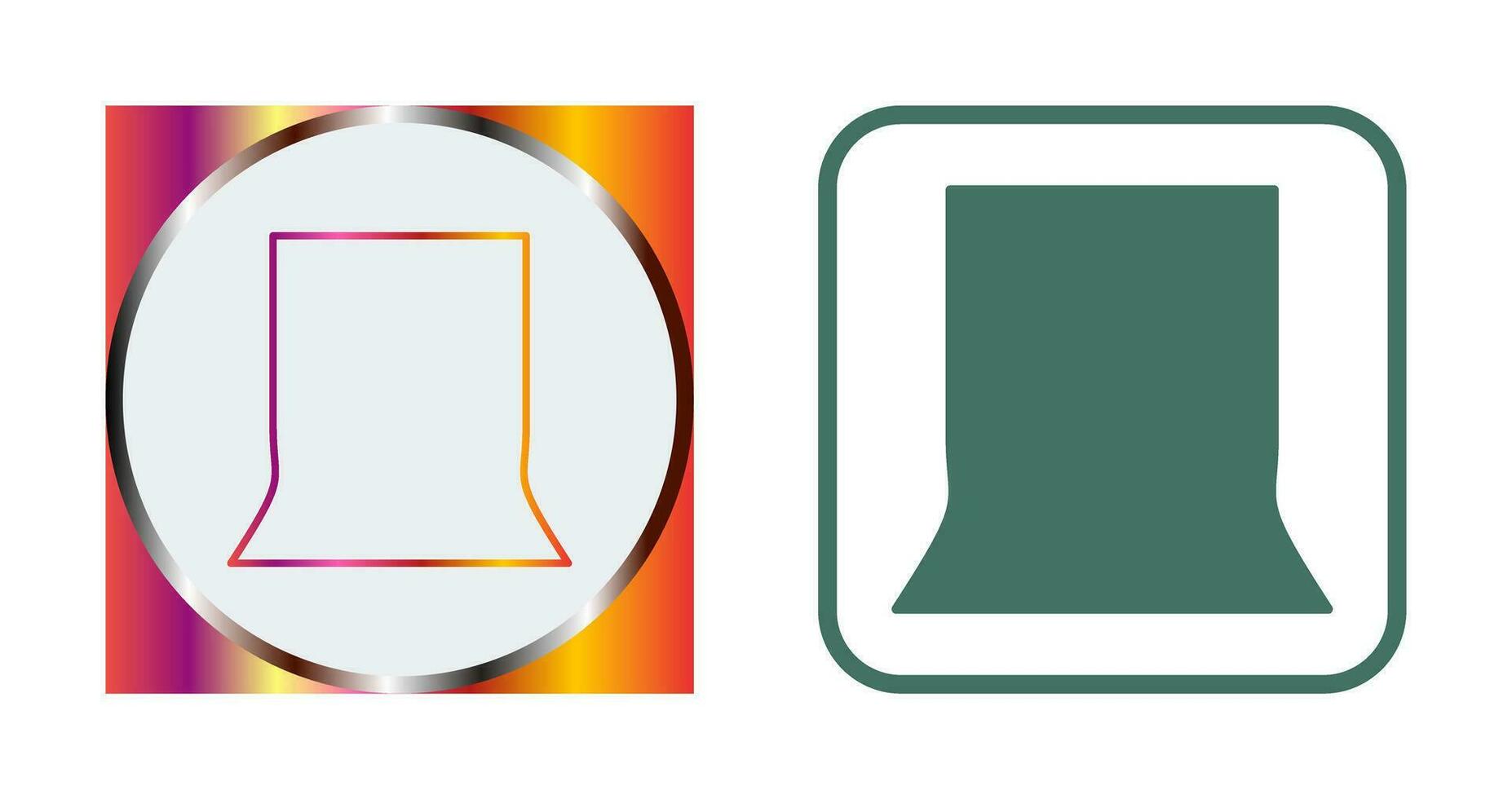 Unique Back Stand Vector Icon