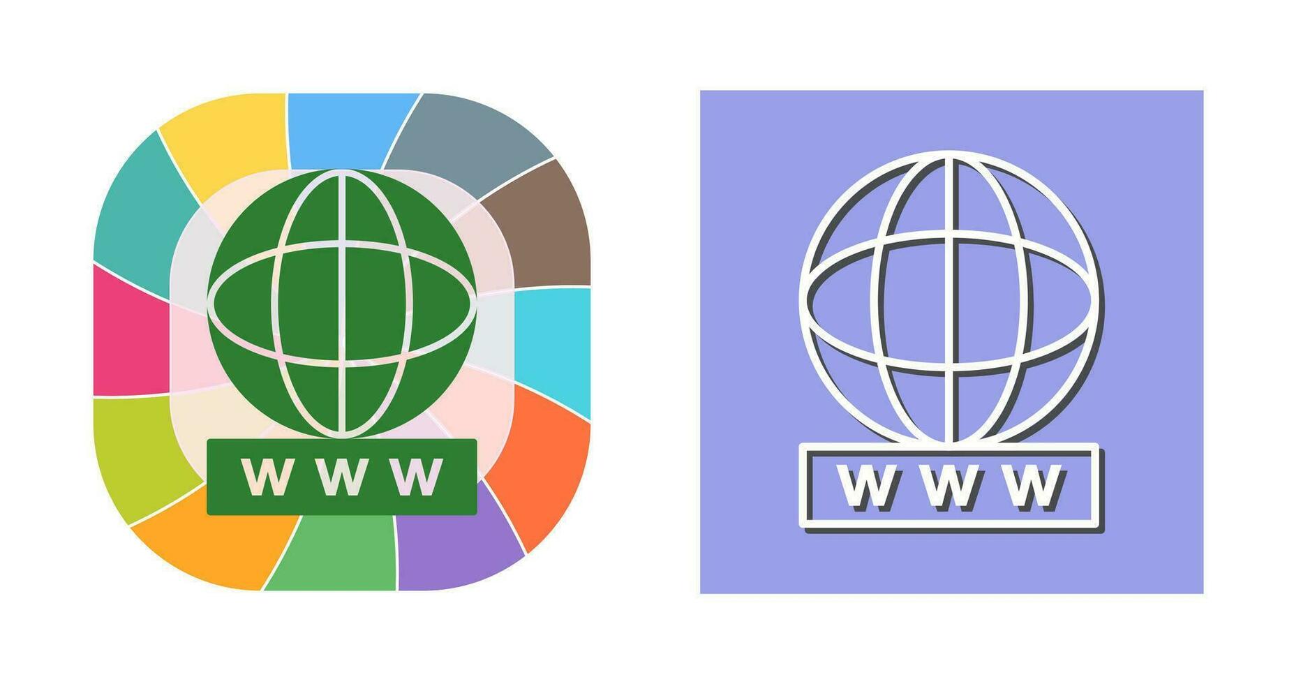 Unique World Wide Web Vector Icon