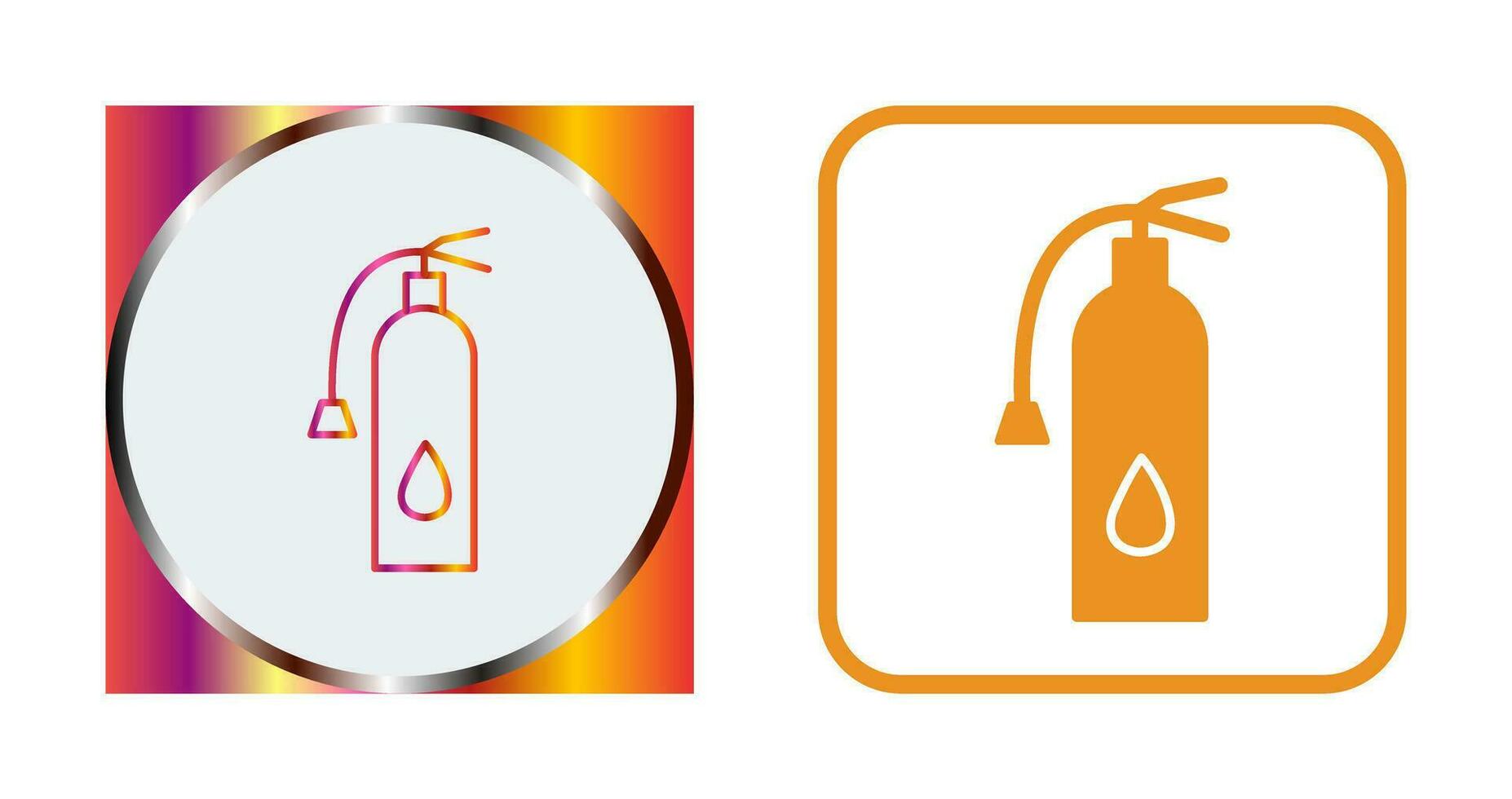 Unique Fire Extinguisher Vector Icon