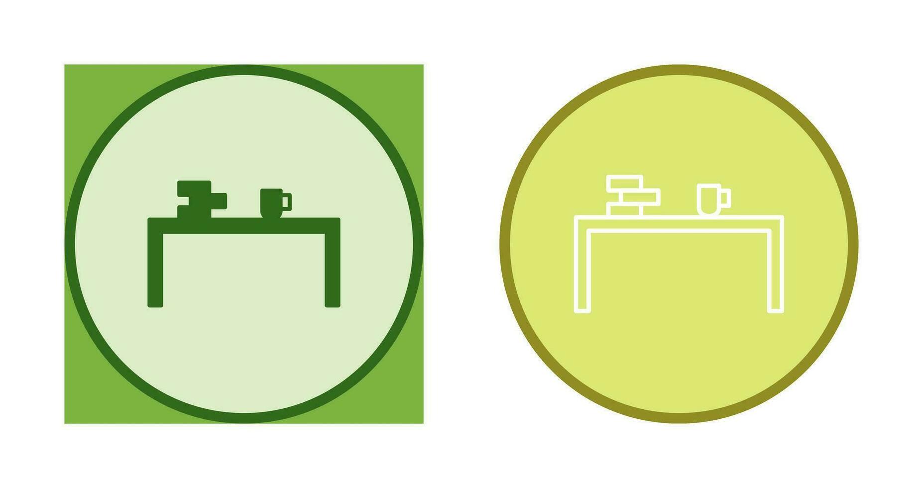 Unique Study Desk Vector Icon