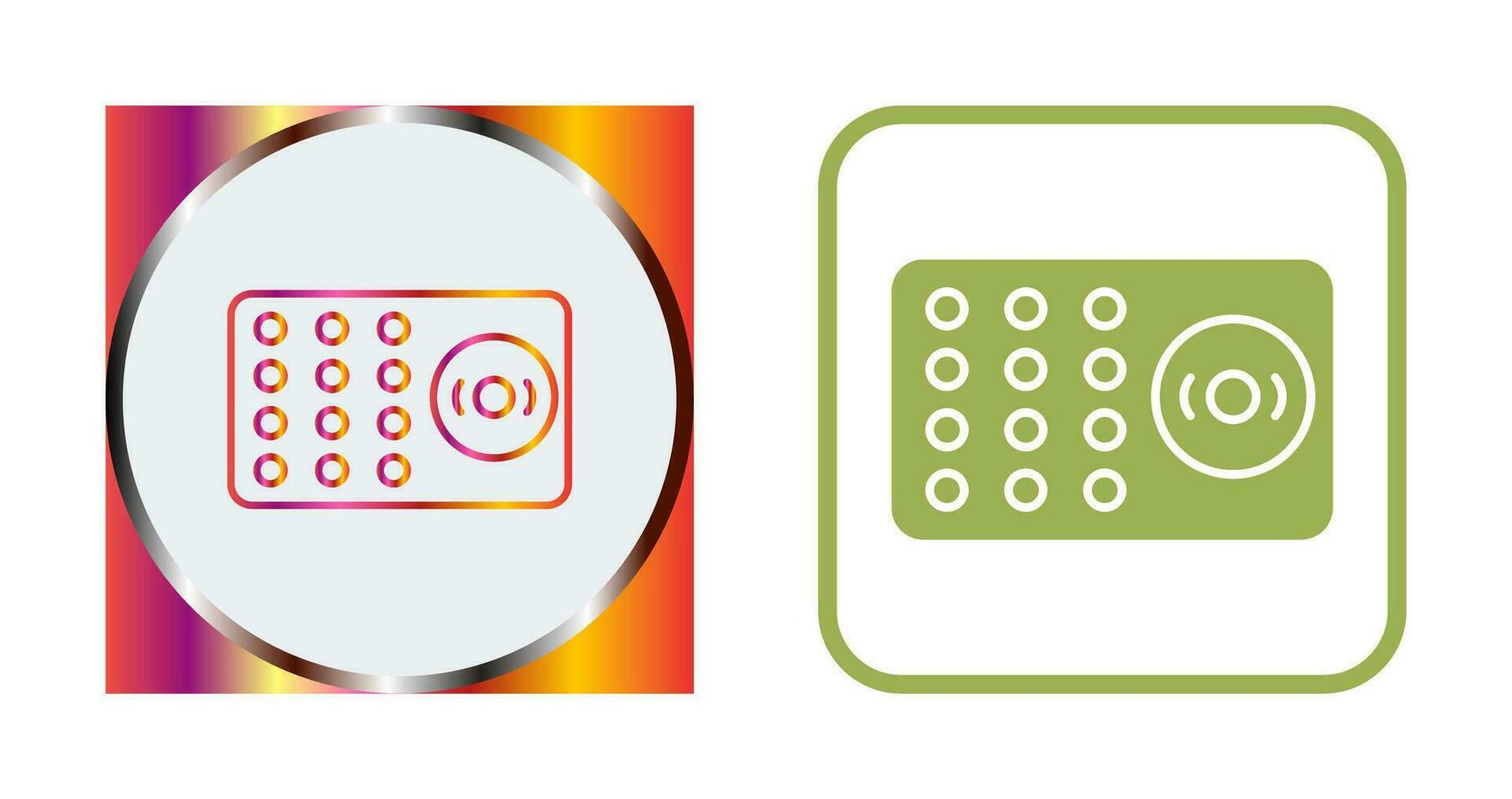 Unique Ring Alarm Vector Icon