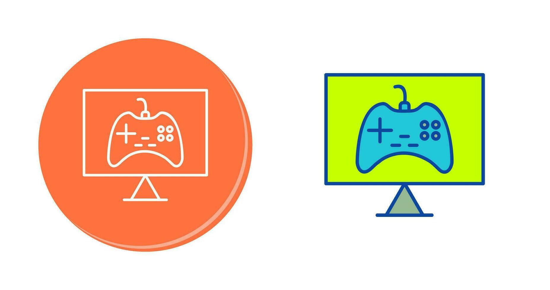 Unique Online Games Vector Icon