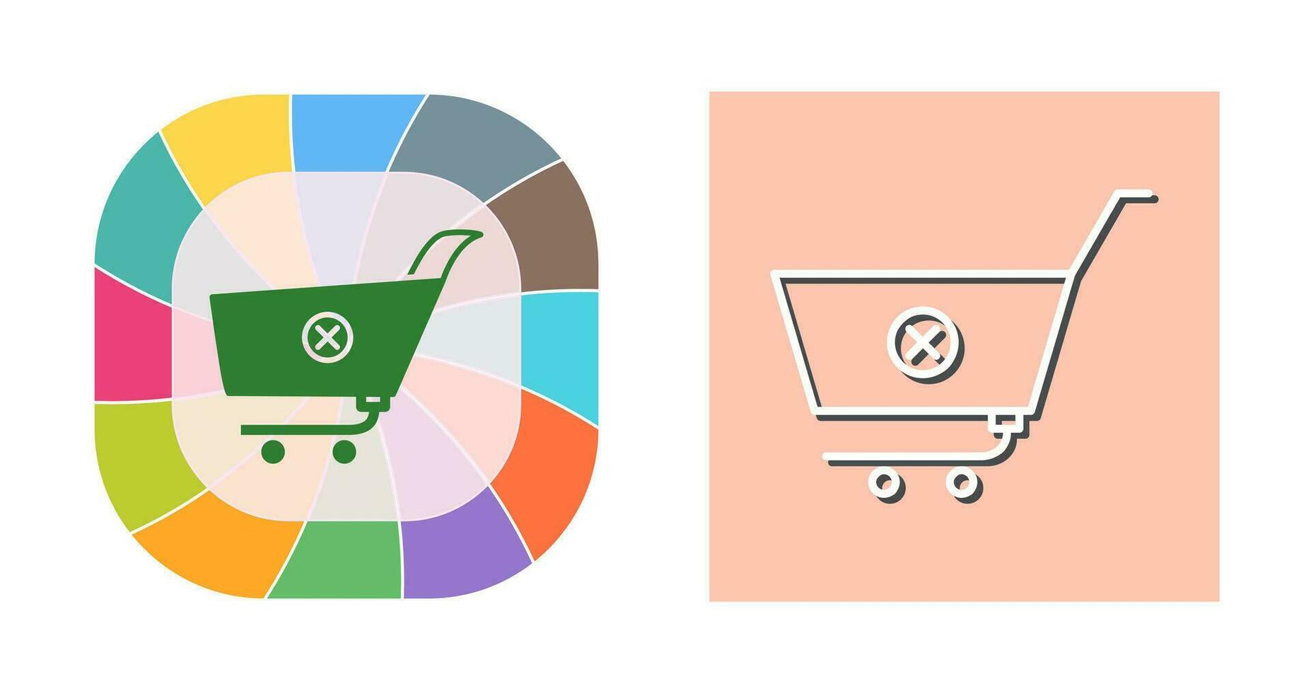 Unique Cancel Order Vector Icon