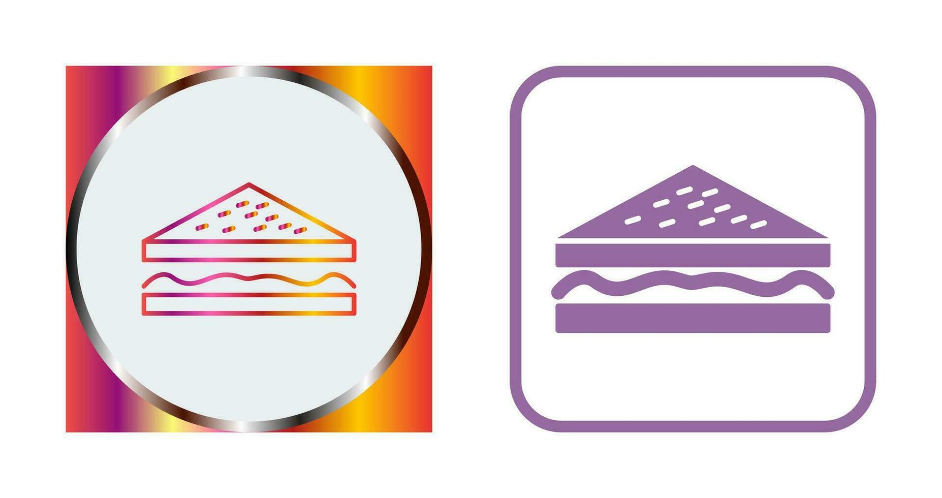 Unique Sandwich Vector Icon