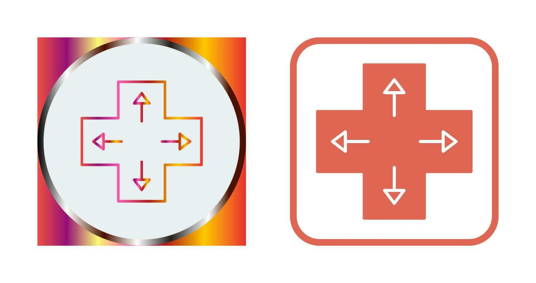 Unique Direction Keys Vector Icon
