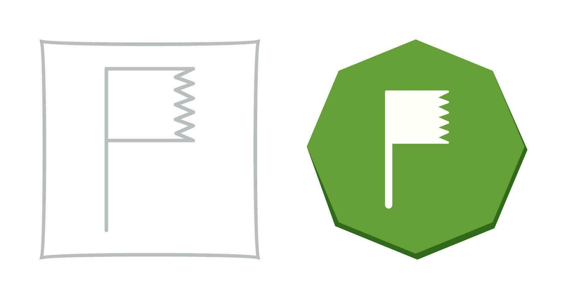 Unique Flag Vector Icon
