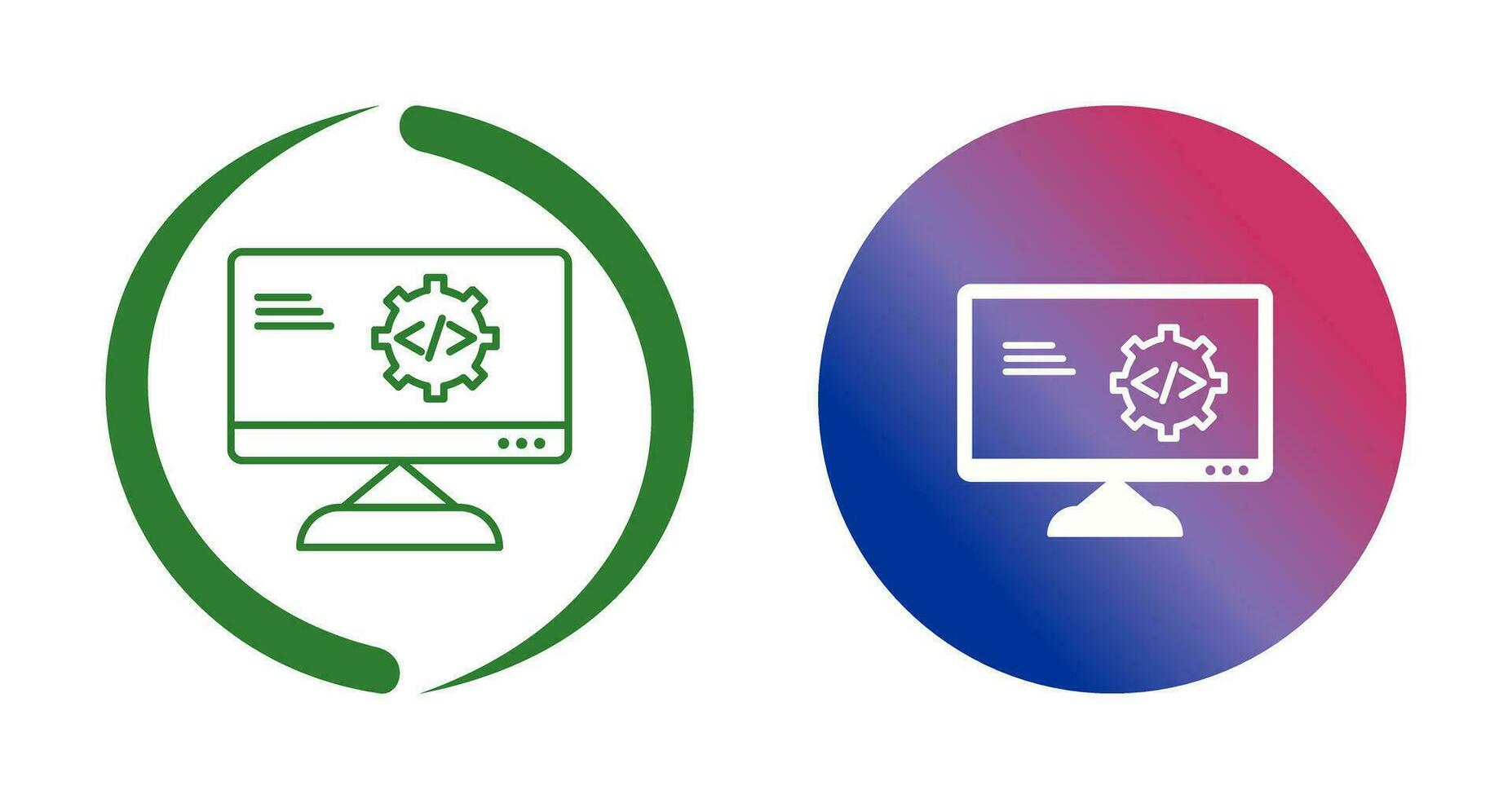 Unique Code Optimization Vector Icon