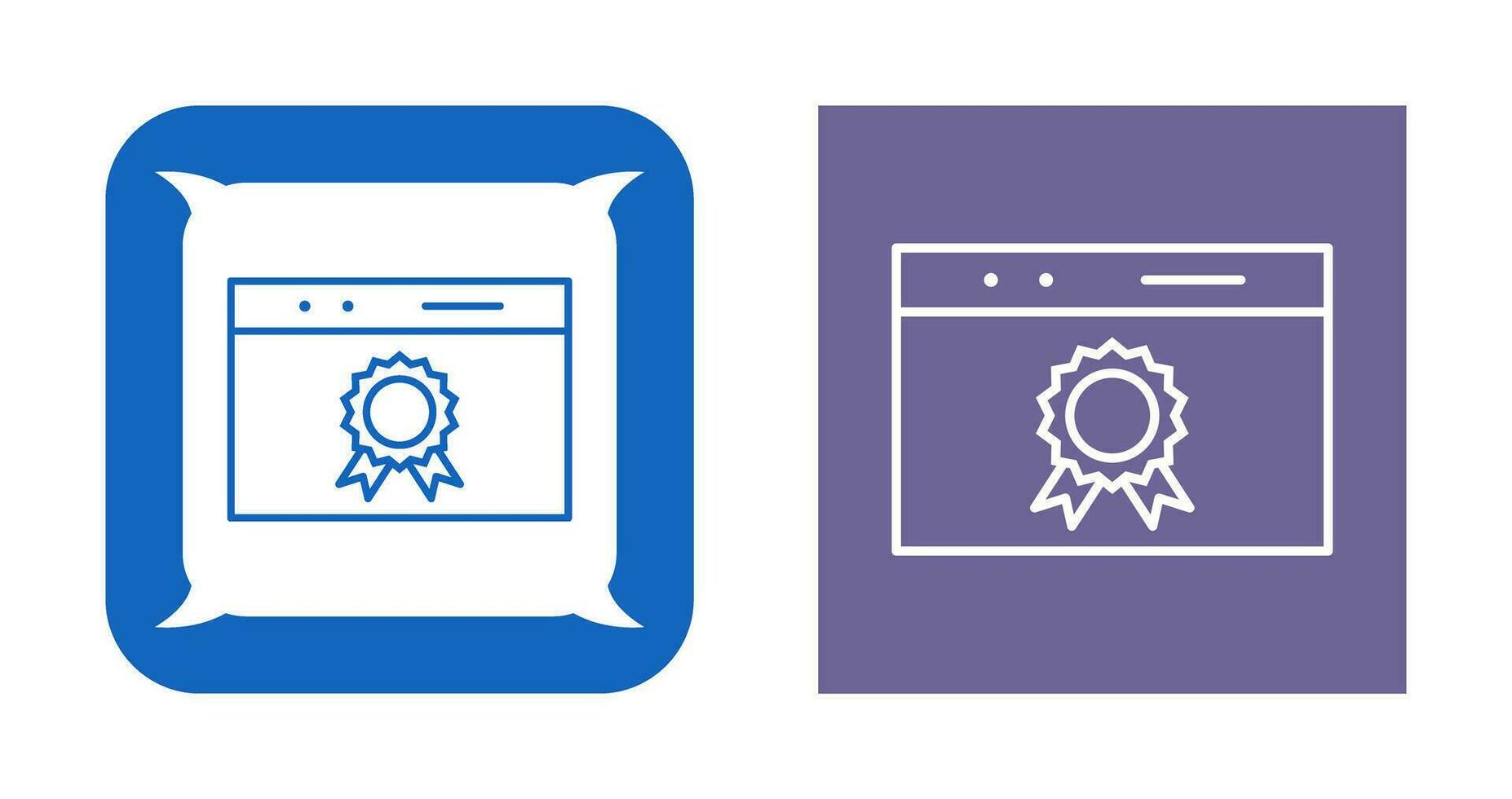 Unique Web Award Vector Icon