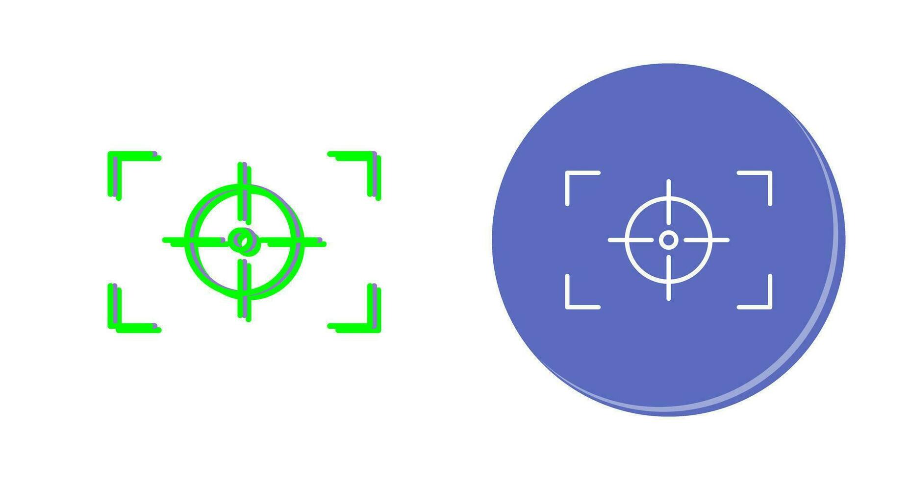 Unique Focus Horizontal Vector Icon