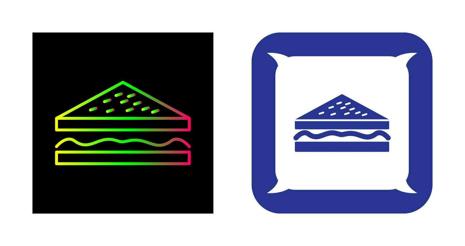 Unique Sandwich Vector Icon