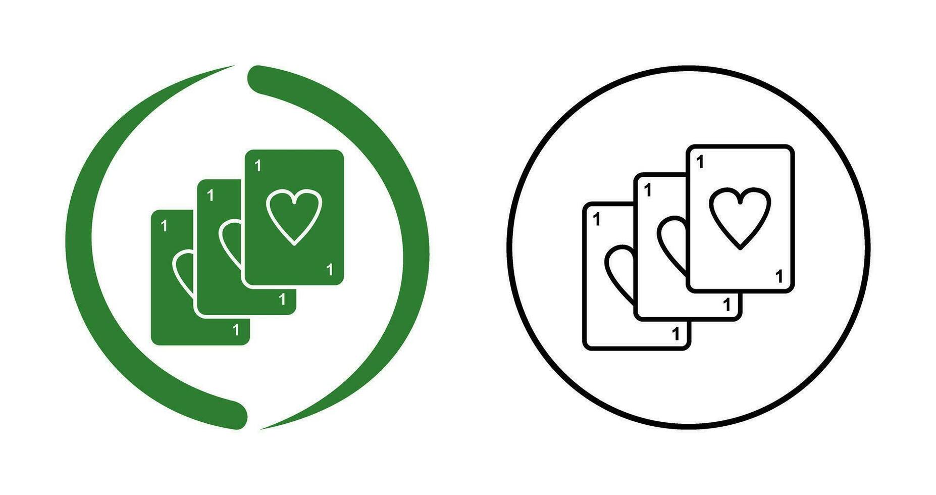 Unique Deck of Cards Vector Icon
