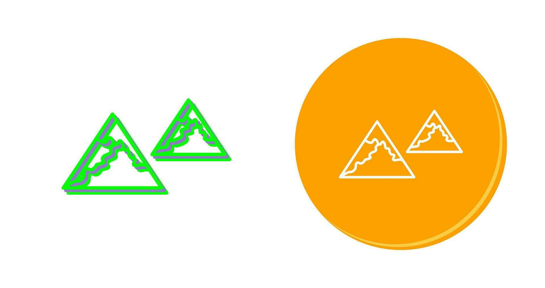 Unique Mountains Vector Icon