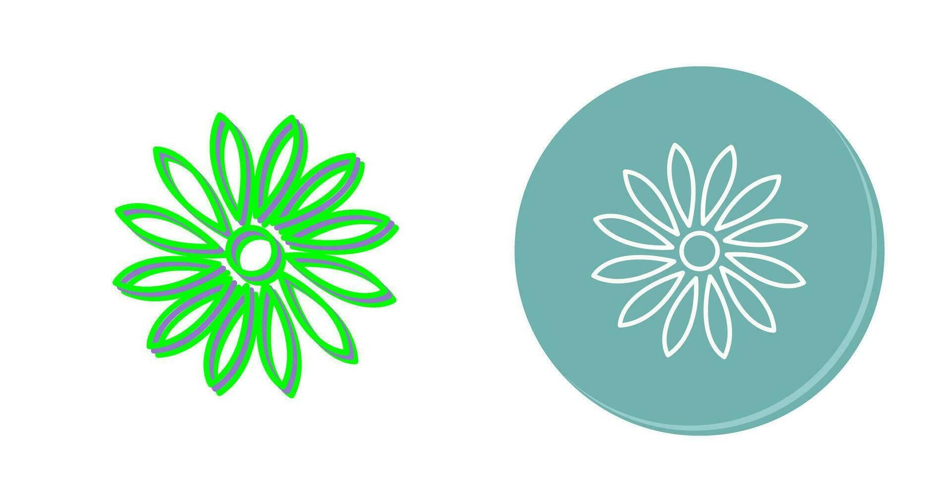 Unique Flower Vector Icon