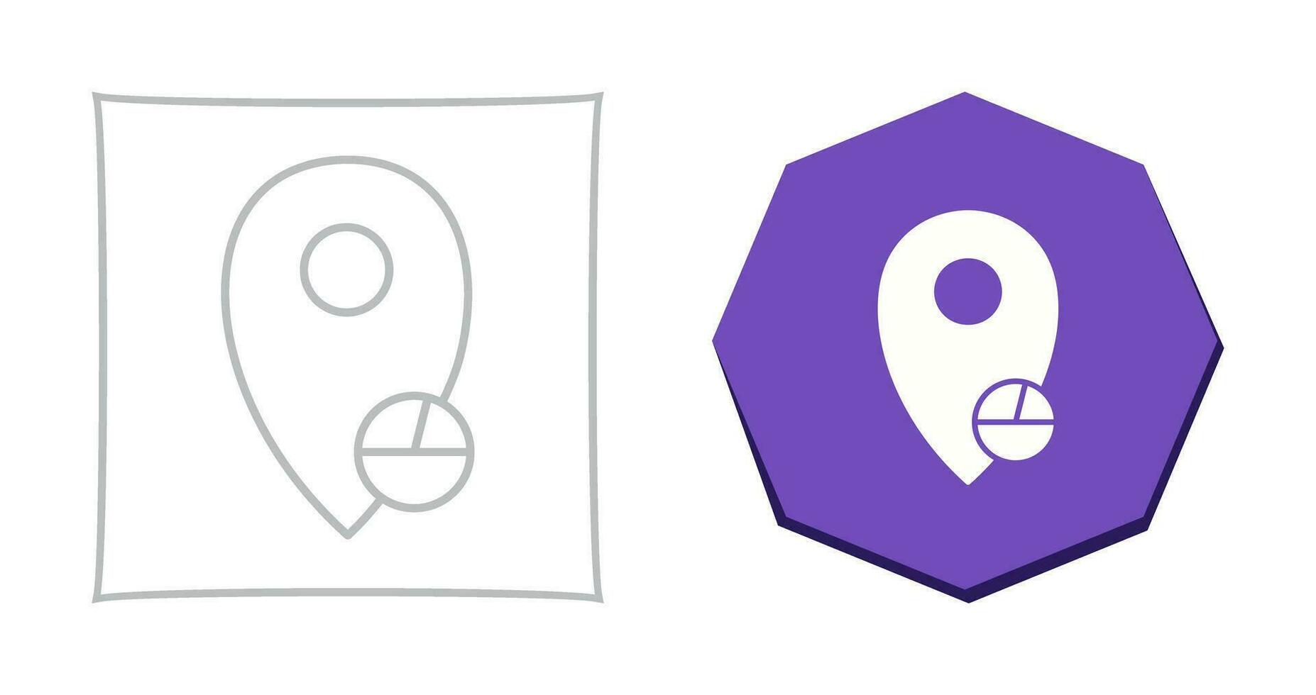 Location Statistics Vector Icon