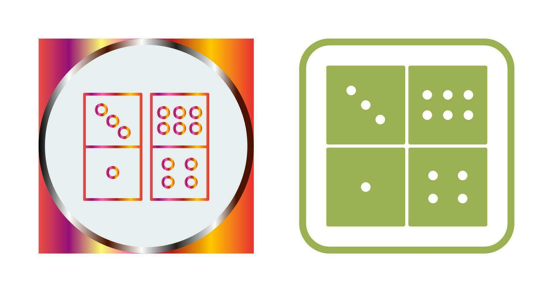 Domino Game Vector Icon
