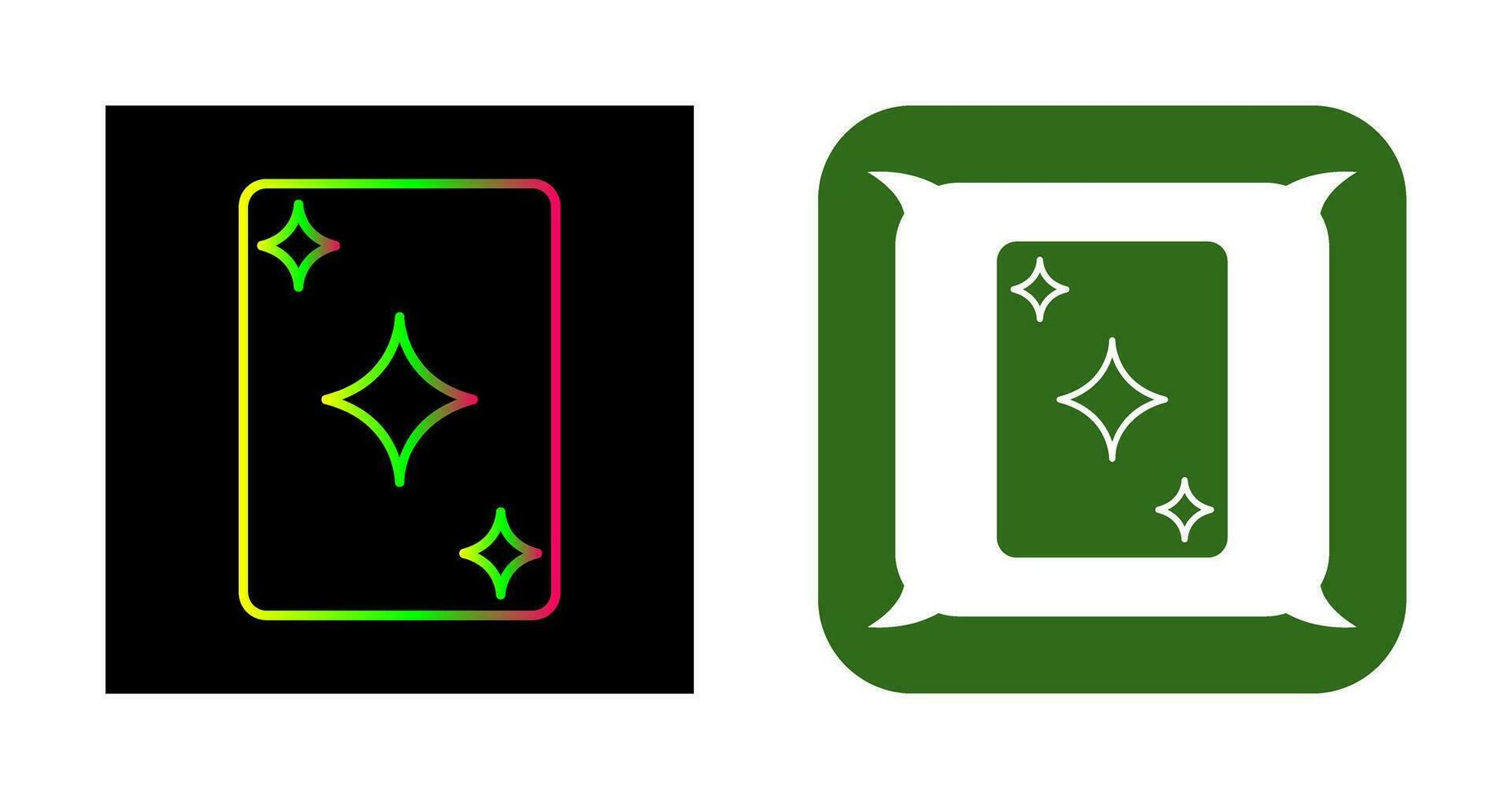 Unique Card Vector Icon