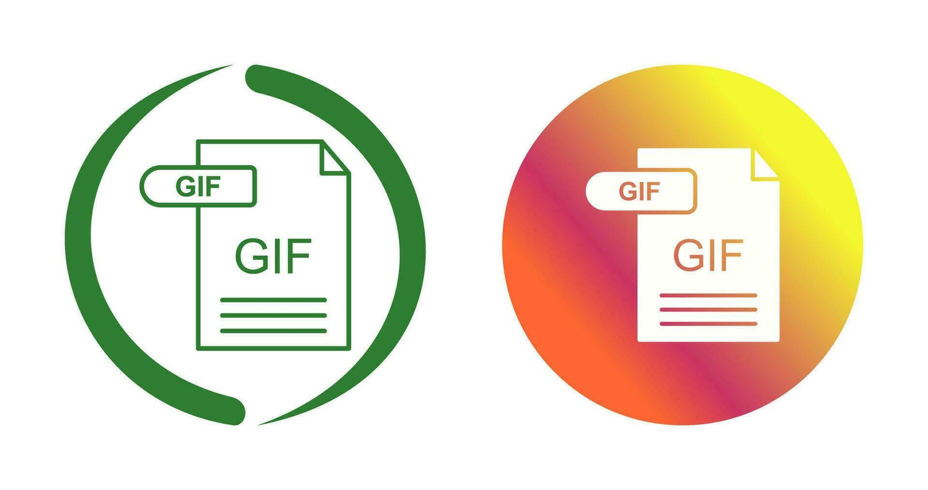 icono de vector de gif