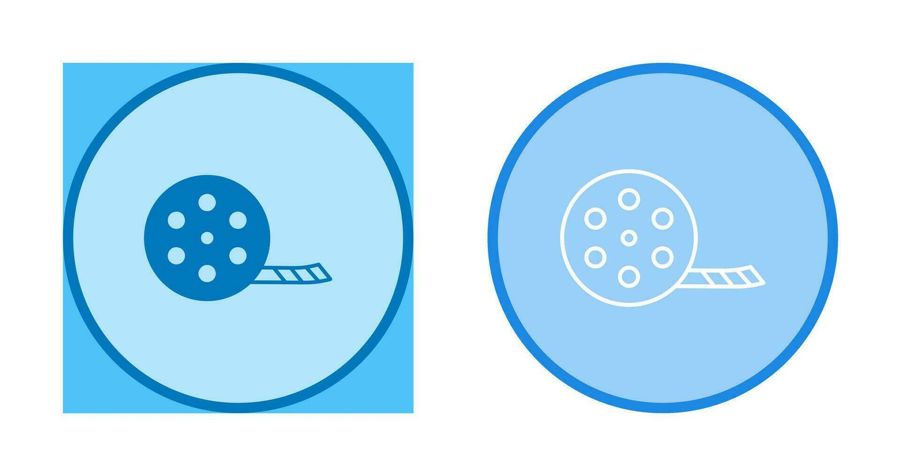 Unique Film Reel Vector Icon