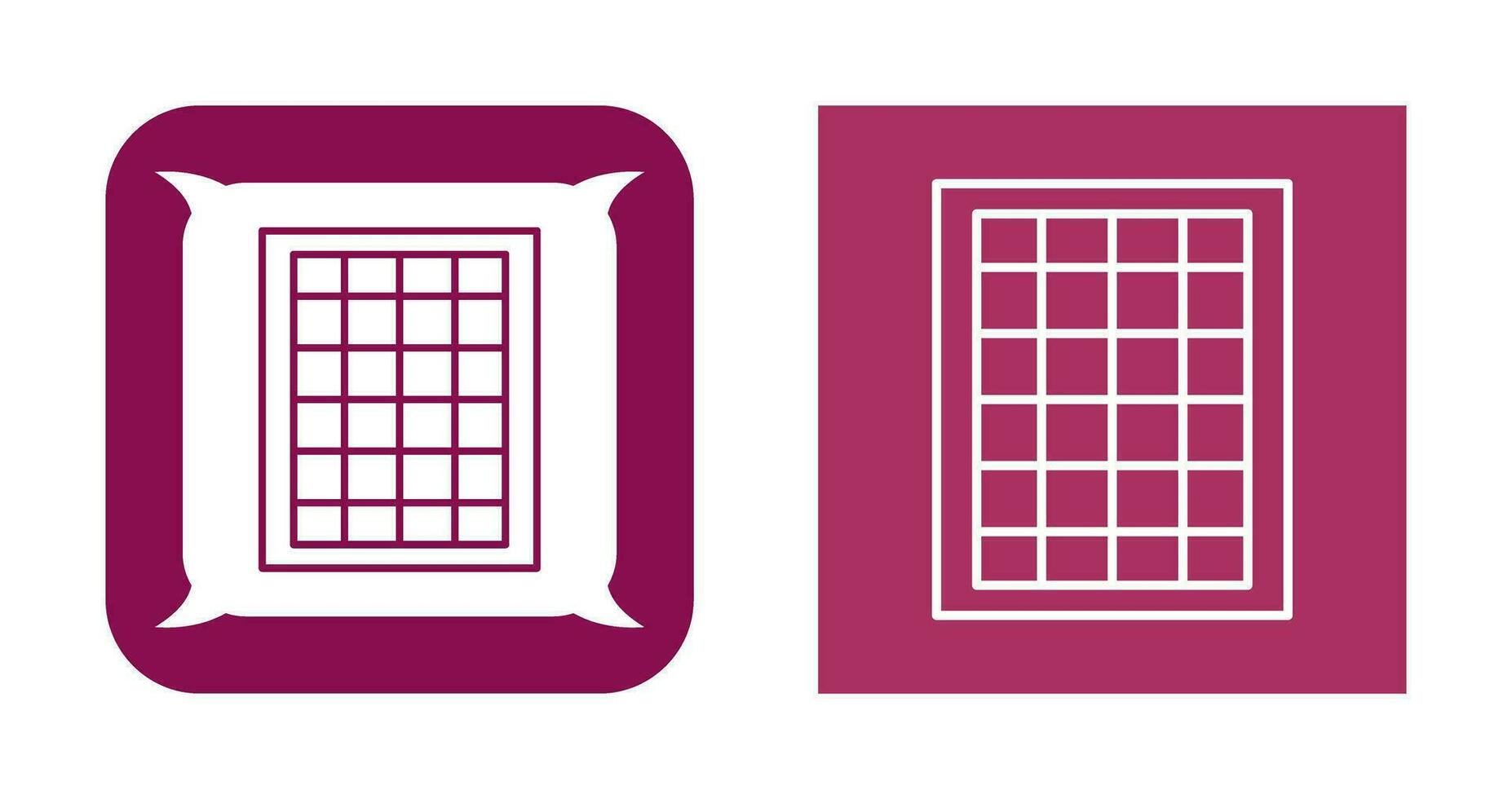 Table of Rates Vector Icon