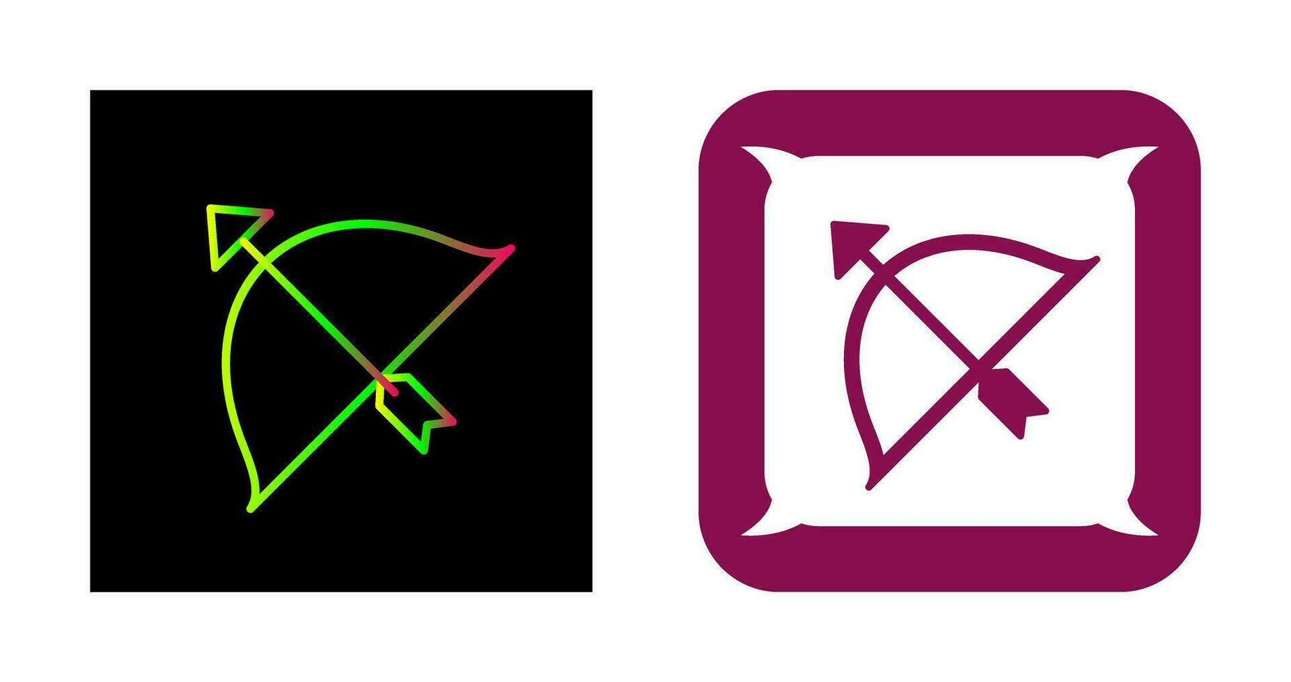 Unique Archery Vector Icon