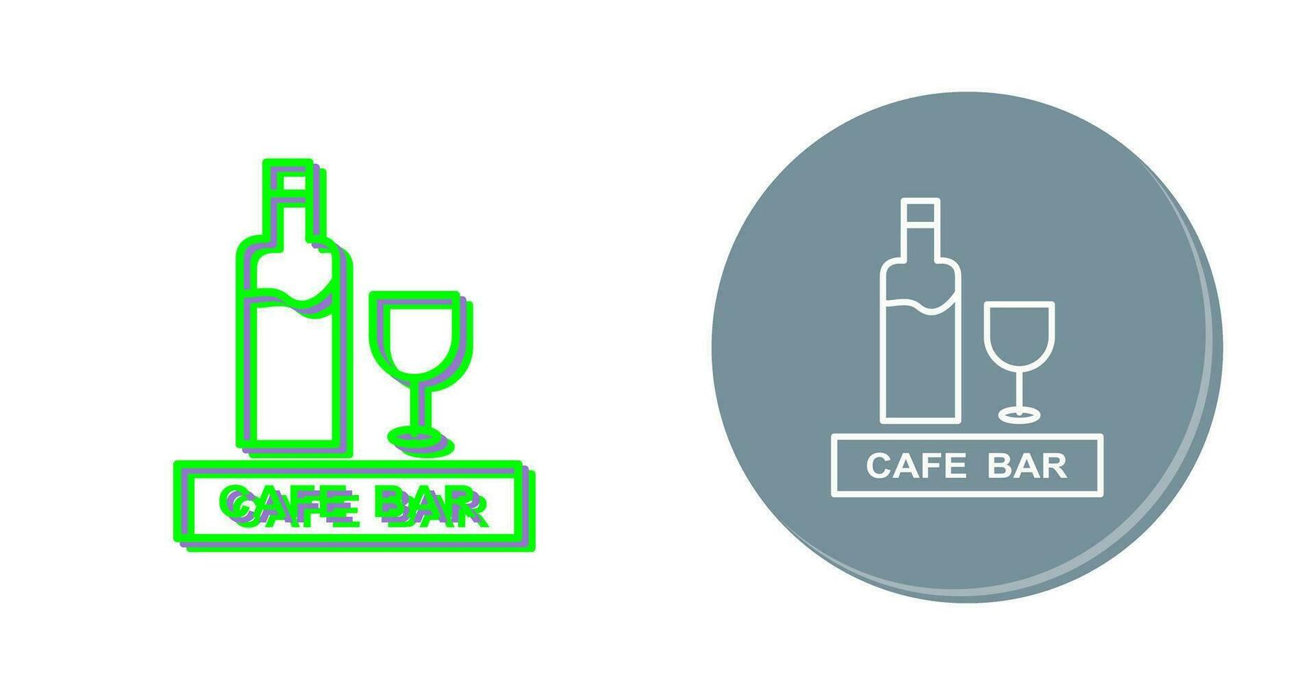 Unique Drinks Cafe Vector Icon