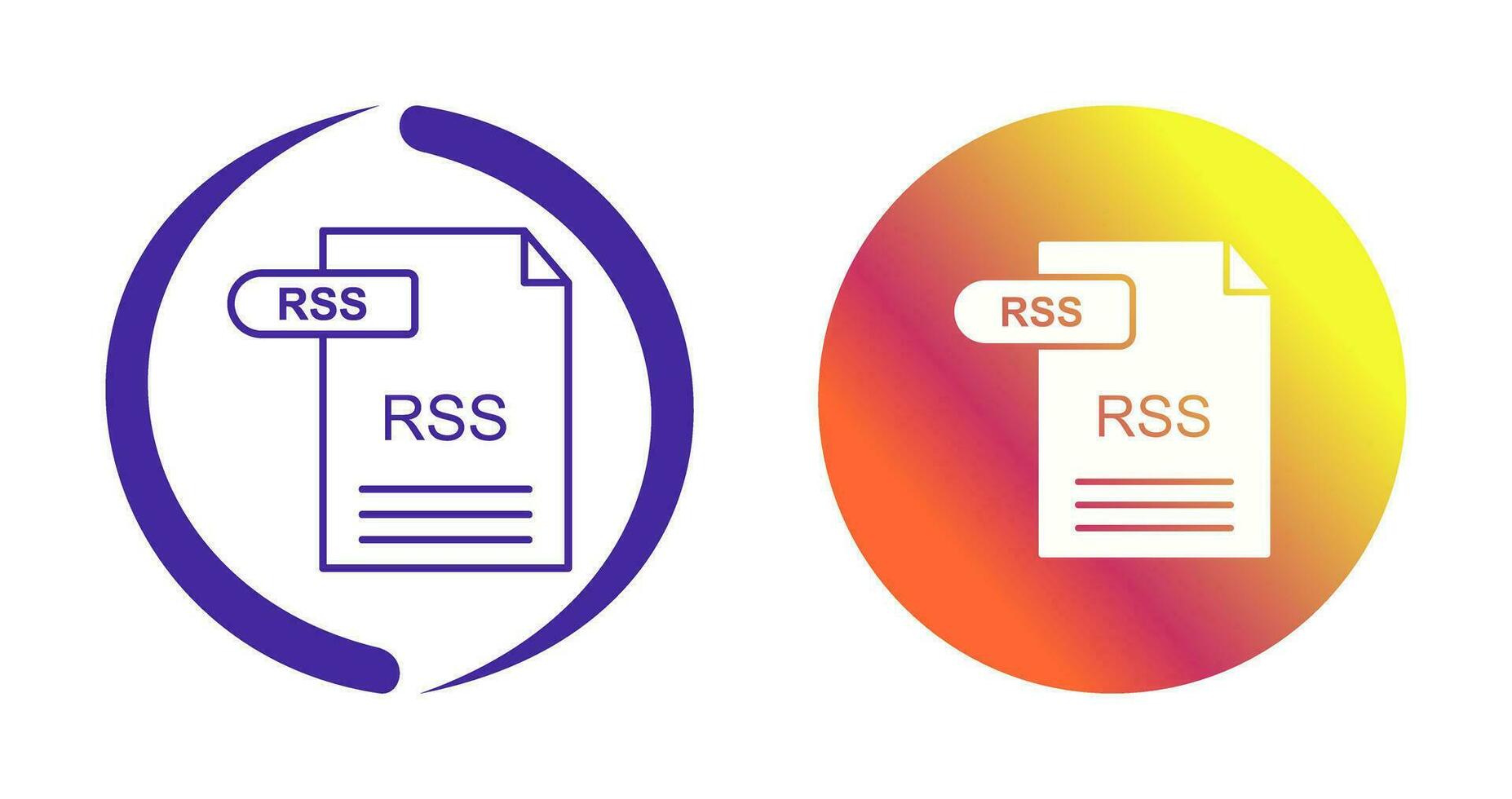 icono de vector de rss