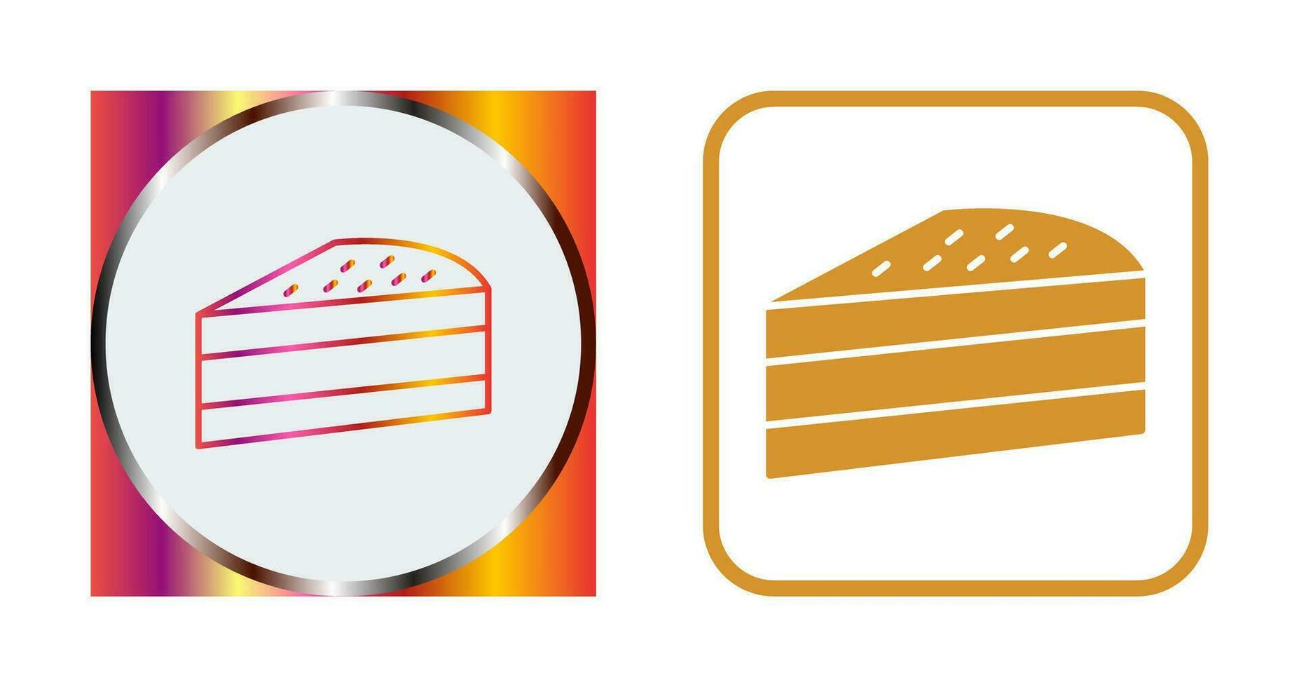 Cake Slice Vector Icon