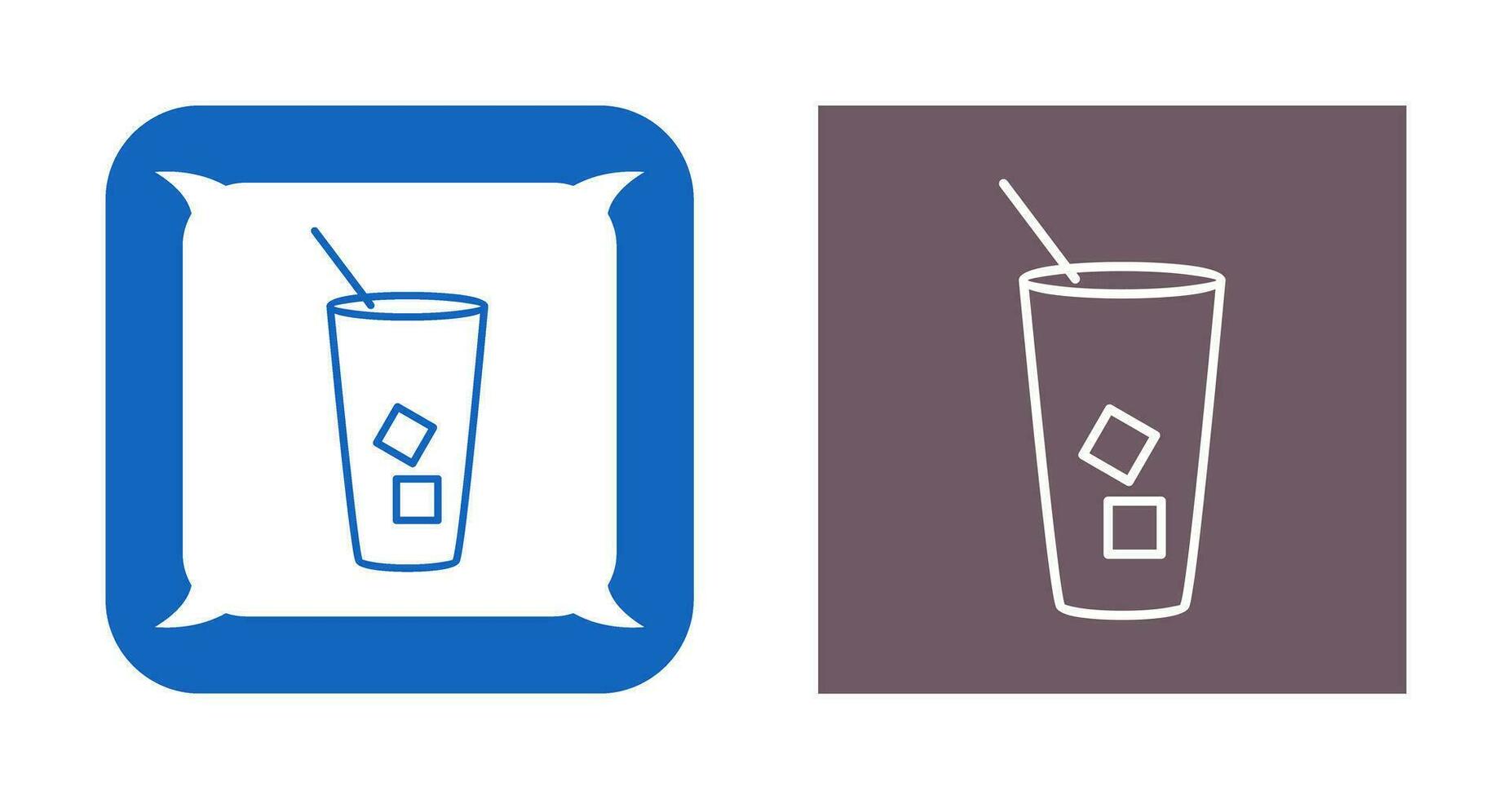 Iced Coffee Vector Icon