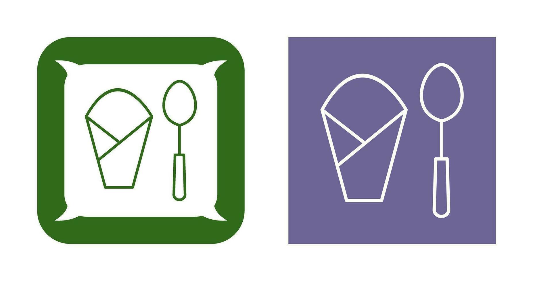 Spoon and Napkin Vector Icon
