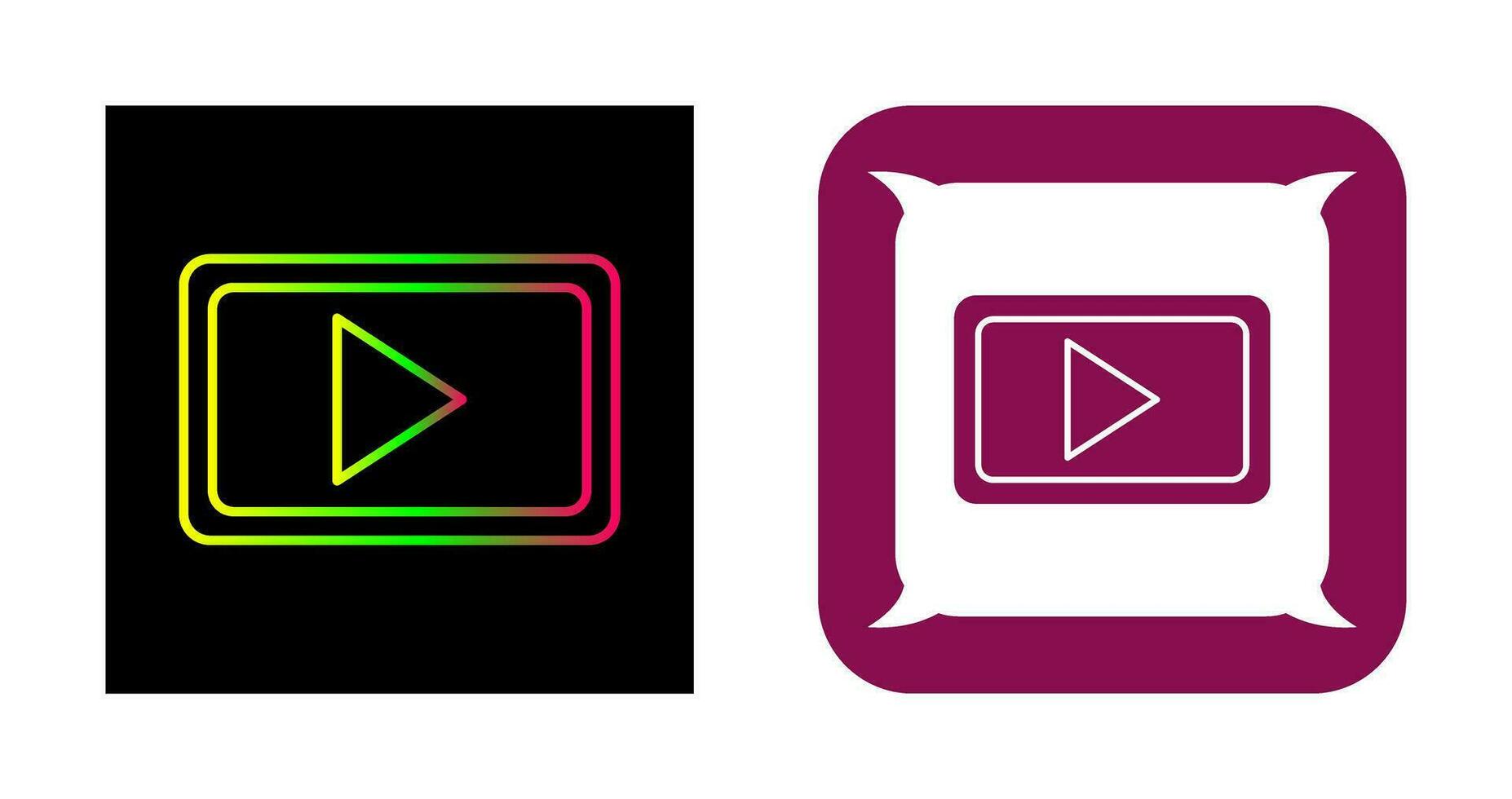 Unique Video Communication Vector Icon