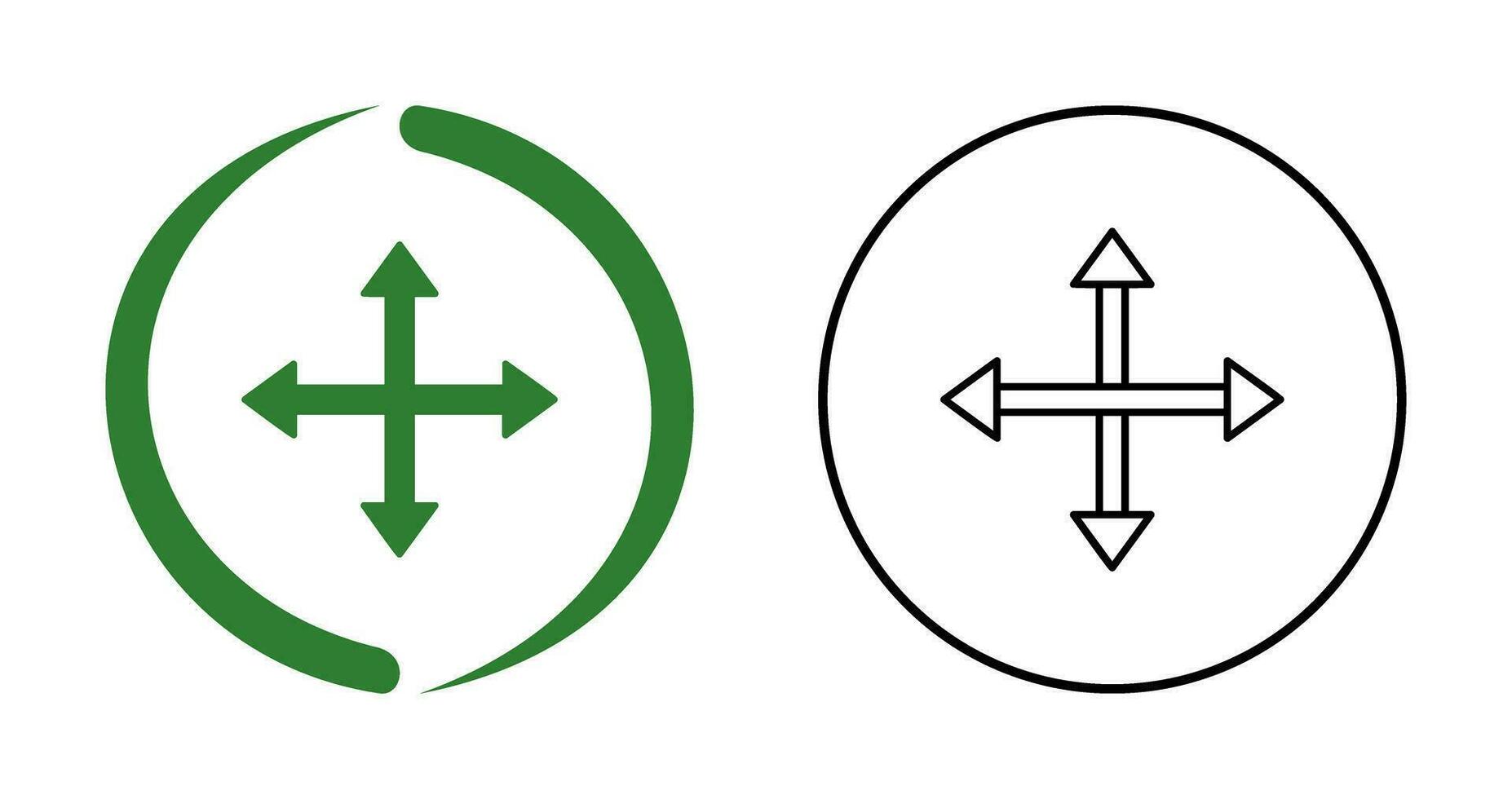 Unique Move Vector Icon