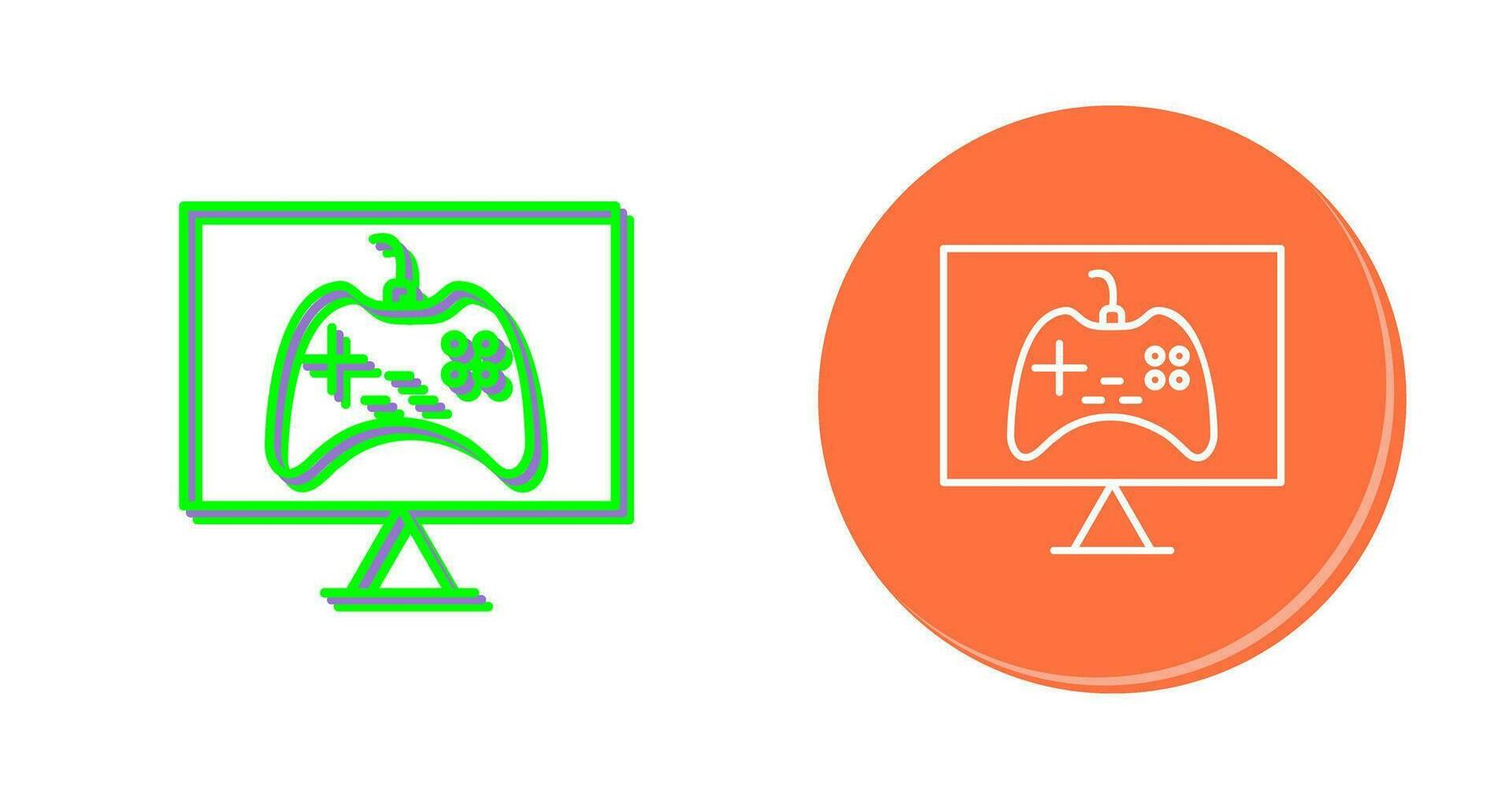 Unique Online Games Vector Icon