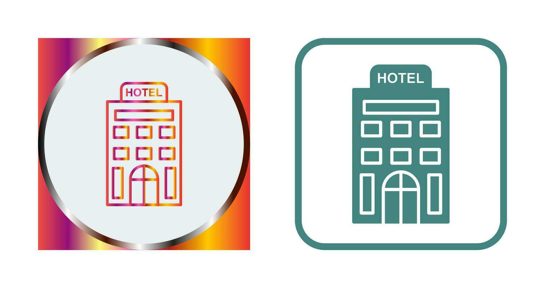 icono de vector de hotel