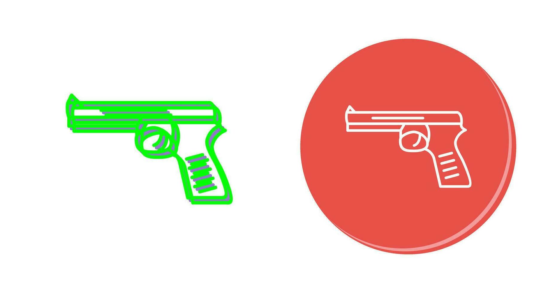 Unique Pistol Vector Icon