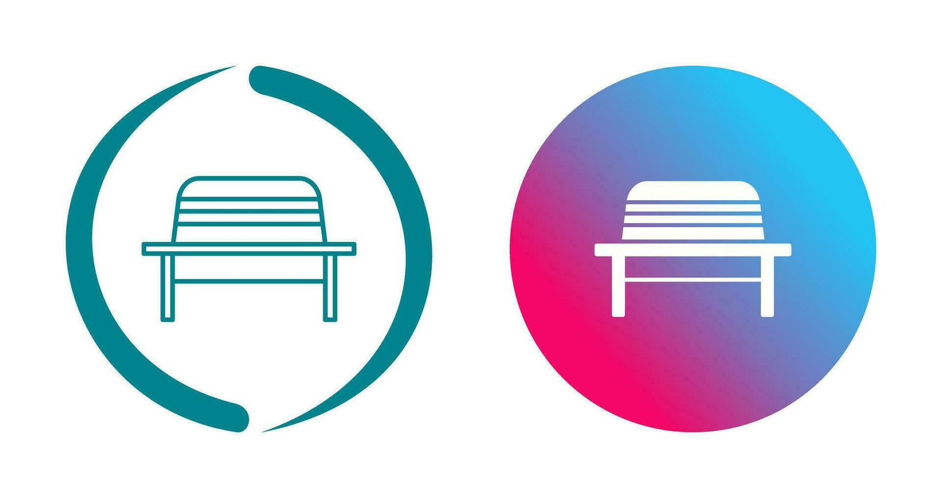 Garden Bench Vector Icon