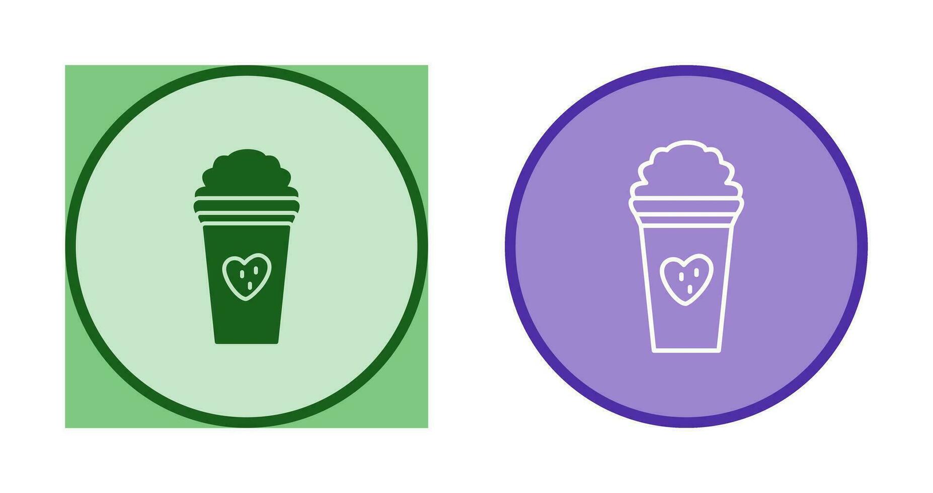 Unique Strawberry Milkshake Vector Icon