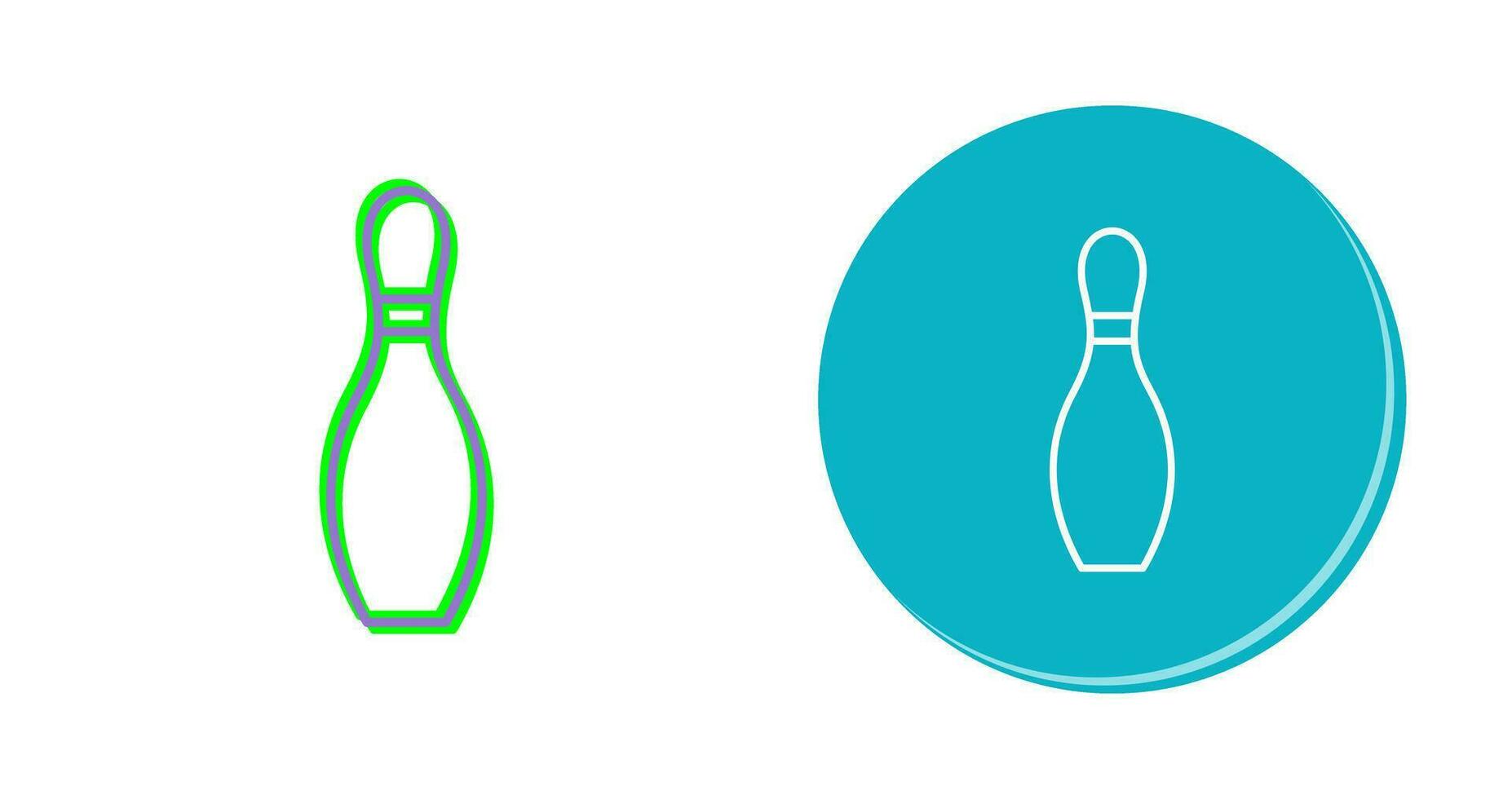 Unique Bowling Pin Vector Icon